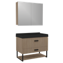 Ver imagem 1 de Conjunto Gabinete para Banheiro Suspenso Ucrânia 80cm