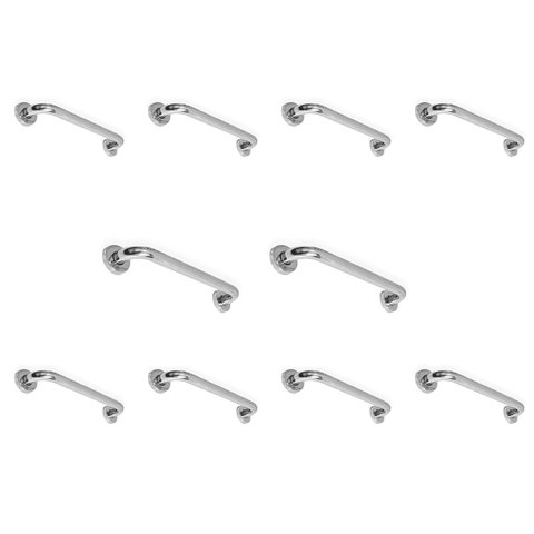 Alça Barra Apoio Kit 10 Uni Banheiro 30cm Idoso Suporte Anti Queda Evita Acidente Criança Cadeirante