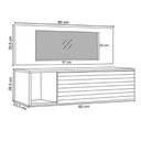 Ver imagem 4 de Mesa Escrivaninha com Colmeia Organizadora -leartam