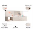 Ver imagem 3 de Mesa Escrivaninha com Colmeia Organizadora -leartam