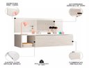 Ver imagem 3 de Mesa Escrivaninha com Colmeia Organizadora -leartam