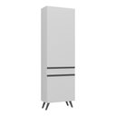 Ver imagem 1 de Paneleiro 2 Portas 62cm Veneza Multimóveis V3746 Branco/preto