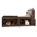 Ver imagem 2 de Cama Solteiro com Espaço Pet Nicho Puppy Framar Moveis:chocolate