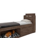 Ver imagem 3 de Cama Solteiro com Espaço Pet Nicho Puppy Framar Moveis:chocolate