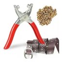 Ver imagem 5 de Alicate Fixador Manual para Ilhós Couro Bolsa com 100 Ilhoses