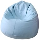 Ver imagem 1 de Puff Gota Mariju - Azul Claro - Já com Enchimento - Conforto e Estilo para Sala, Quarto, Escritório,
