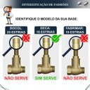 Ver imagem 4 de Acabamento Registro Pressão E Gaveta Preto Fosco Alavanca Luxo