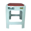 Ver imagem 5 de Banqueta Plástica Branco C/ Vermelho Resistente até 100kg