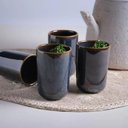 Ver imagem 4 de Copo Yunomi Alto 110ml Saquê Cerâmica Restaurante Japonês Neo Oceano Porto Brasil