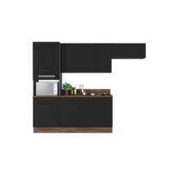 Conjunto Cozinha em Aço Exclusive Itatiaia 4 Peças Espaço Forno:grafite/preto - 1