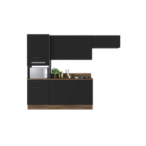Conjunto Cozinha em Aço Exclusive Itatiaia 4 Peças Espaço Forno:grafite/preto