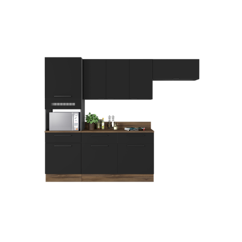 Conjunto Cozinha em Aço Exclusive Itatiaia 4 Peças Espaço Forno:grafite/preto