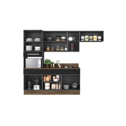 Conjunto Cozinha em Aço Exclusive Itatiaia 4 Peças Espaço Forno:grafite/preto - 3