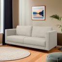 Ver imagem 1 de Sofá Fixo Living Lisboa 2 Lugares 170cm D28 Linho - Sofa Store:linho Bege Claro