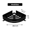 Ver imagem 5 de Suporte Shampoo de Canto Parede Banheiro Aço Inox Preto