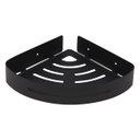 Ver imagem 1 de Suporte Shampoo de Canto Parede Banheiro Aço Inox Preto