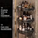 Ver imagem 6 de Suporte Shampoo de Canto Parede Banheiro Aço Inox Preto