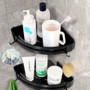 Ver mais imagens de Suporte Shampoo de Canto Parede Banheiro Aço Inox Preto