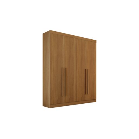 Guarda Roupa Solteiro 4 Portas 3 Gavetas da Vinci Plus D'doro Cinamomo