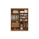 Ver imagem 2 de Guarda Roupa Solteiro 4 Portas 3 Gavetas da Vinci Plus D'doro Cinamomo