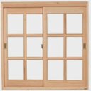 Ver imagem 1 de Janela Vitrô de Madeira 100x80x12 Modelo Quadriculada Duas Folhas