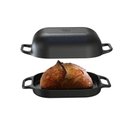 Ver imagem 4 de Assadeira Tampa Ferro Multiuso Levain Pão Rosca 2em1 33x26cm
