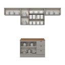 Ver imagem 3 de Cozinha Compacta 4PÇ Pfog/Gelad Ctamp 100% MDF Americana Henn