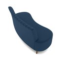 Ver imagem 5 de Sofá 2 Lugares Living 135cm Pé Palito Maraú Veludo K01 - D'Rossi Cor Azul Marinho