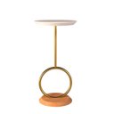 Ver imagem 3 de Mesa de Apoio Lateral Canto Fanny Maior Madeira com Estrutura Metal