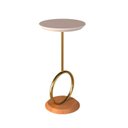 Ver imagem 2 de Mesa de Apoio Lateral Canto Fanny Maior Madeira com Estrutura Metal