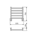 Ver imagem 2 de Porta Toalha Quada Premium Fio Oculto Grande - Crismoe