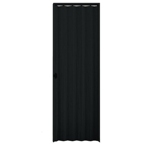 Porta Sanfonada Interna Plasbil PVC Relevo Preto, 210 x 90 cm