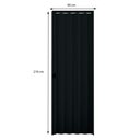 Ver imagem 2 de Porta Sanfonada Interna Plasbil PVC Relevo Preto, 210 x 90 cm