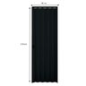 Porta Sanfonada Interna Plasbil PVC Relevo Preto, 210 x 90 cm - 2