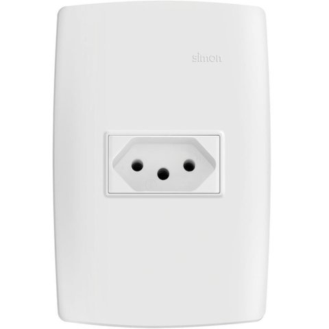 Conjunto 1 Tomada Padrão Brasileiro 20A 250V Branco S30