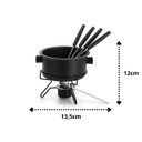 Ver imagem 3 de Aparelho de Fondue Pop Antiaderente 7 Peças com Queimador Forma Preto