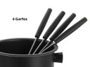 Ver imagem 4 de Aparelho de Fondue Pop Antiaderente 7 Peças com Queimador Forma Preto