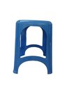 Ver imagem 2 de Kit 20 Banqueta Plástica Reforçada Capacidade 120 Kg Azul