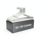 Ver imagem 1 de 100 Cabide de Roupa Branco Resistente Cavado Antideslizante