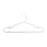 100 Cabide de Roupa Branco Resistente Cavado Antideslizante - 1