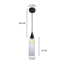 Ver imagem 5 de Lustre Pendente Taschibra Anne Rigato E27 Transparente Bivolt Prata