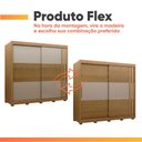 Ver mais imagens de Guarda Roupas Casal 2 Portas de Correr 4 Gavetas 100% MDF Flex Imola