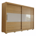 Ver imagem 1 de Guarda Roupas Casal 2 Portas de Correr 4 Gavetas 100% MDF Flex Imola