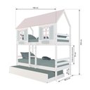 Ver imagem 4 de Treliche Casinha Bela - Madeira Maciça Branco/Rosa/Verde | Megamobilia