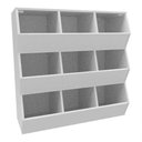 Ver imagem 1 de Organizador Infantil Teca 100% Mdf Criança Quarto