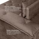 Ver mais imagens de Sofá Retrátil e Reclinável 4 Lugares Suede Dream Touch Marrom Cupuaçu 240cm CabeCasa MadeiraOriginals Madeiraoriginal
