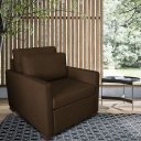 Ver imagem 1 de Poltrona Cama Meca_Mm Que Se Transforma em Sofá Cama Solteiro Resistente e Confortável em Sarja Algo