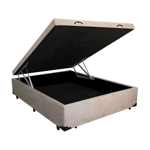 Cama Box Baú Casal 138 - Bege