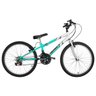 Bicicleta Ultra Bikes Aro 24 Rebaixada Bicolor Verde Anis - Branco - 1
