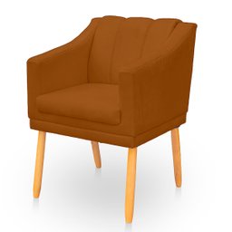 Kit Poltrona Cadeira para Sala Confortável e Moderna Mila Suede - 4